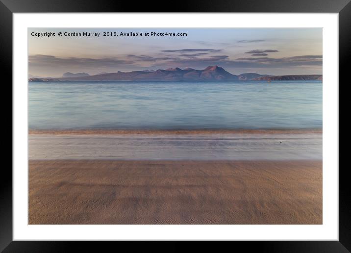 Tranquil Highland Sunset Framed Mounted Print by Gordon Murray