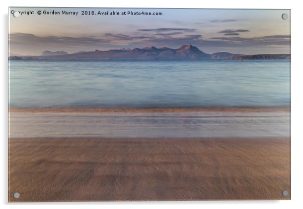 Tranquil Highland Sunset Acrylic by Gordon Murray