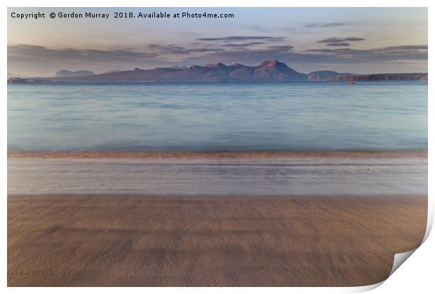Tranquil Highland Sunset Print by Gordon Murray