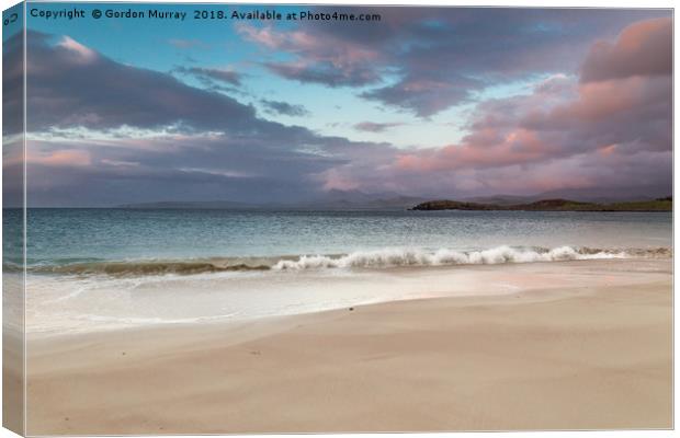 Stormy Highlands Sunset Canvas Print by Gordon Murray