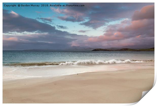 Stormy Highlands Sunset Print by Gordon Murray