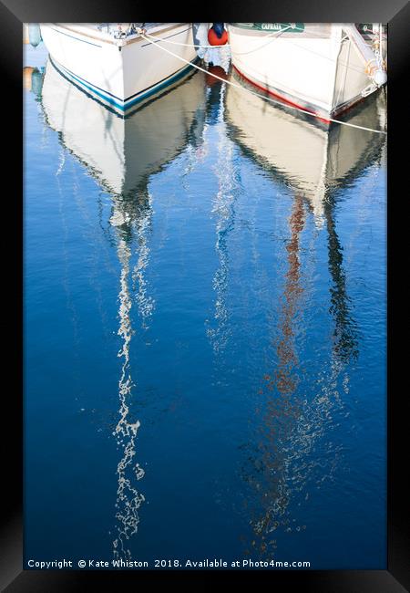 Shimmering Yachts Framed Print by Kate Whiston