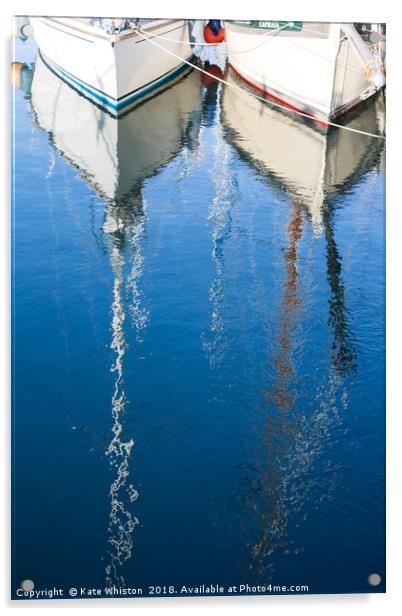 Shimmering Yachts Acrylic by Kate Whiston
