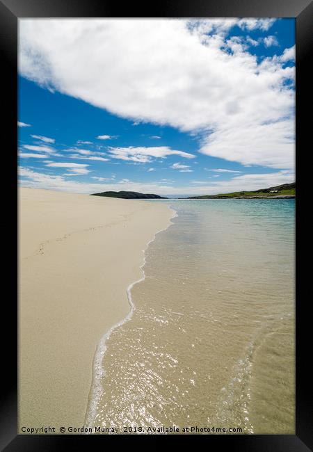 Traigh Mheilein beach, Isle of Harris, Scotland Framed Print by Gordon Murray
