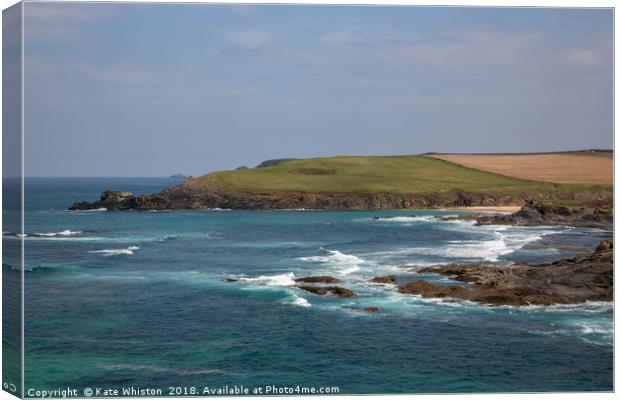 Looking Back At Trevove Canvas Print by Kate Whiston