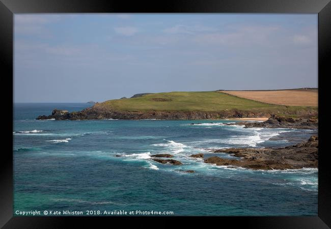 Looking Back At Trevove Framed Print by Kate Whiston