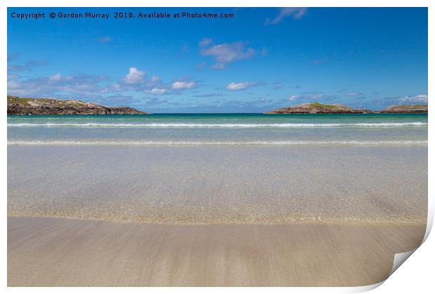 Carnish beach on the Isle of Lewis, Scotland Print by Gordon Murray