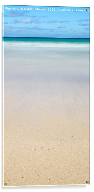 Carnish beach on the Isle of Lewis, Scotland Acrylic by Gordon Murray