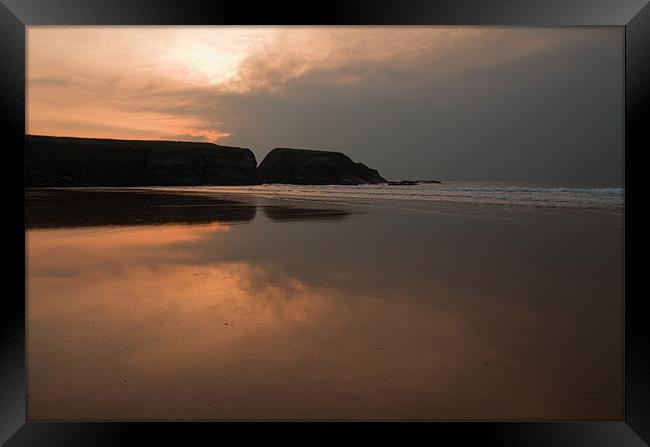 Treyarnon - N Cornwall Framed Print by Pete Hemington