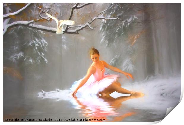 Winter dancer Print by Sharon Lisa Clarke