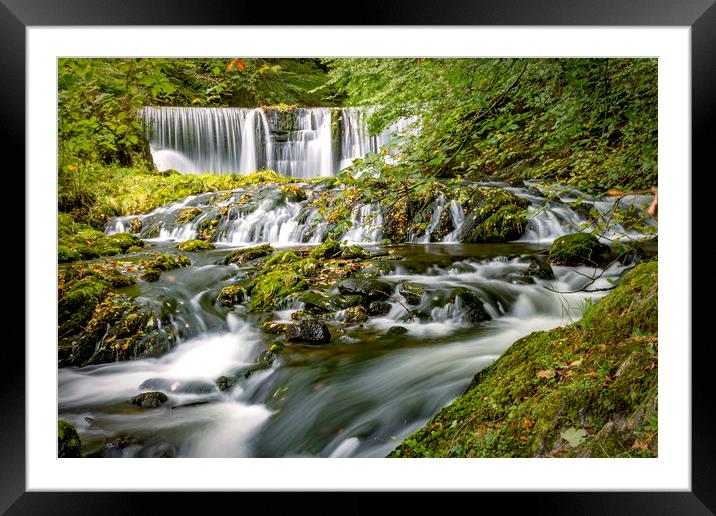 Waterfalls of Cumbria Framed Mounted Print by Kevin Elias