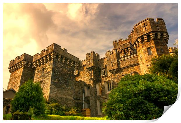 Wray castle  Print by Kevin Elias