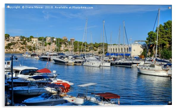 Porto Cristo Mallorca  Acrylic by Diana Mower