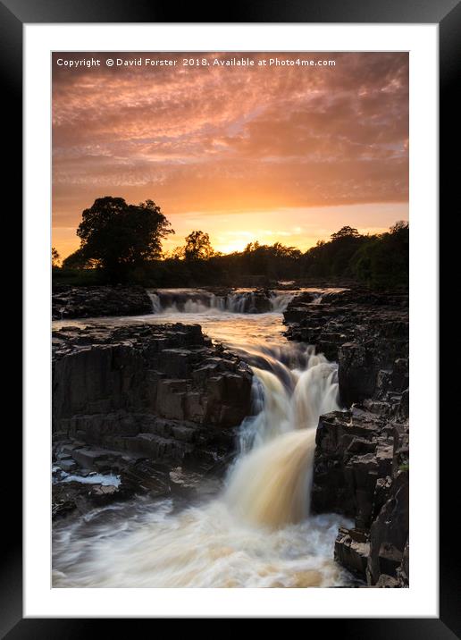 Low Force Sunset Framed Mounted Print by David Forster