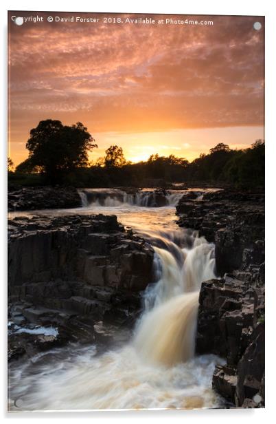 Low Force Sunset Acrylic by David Forster