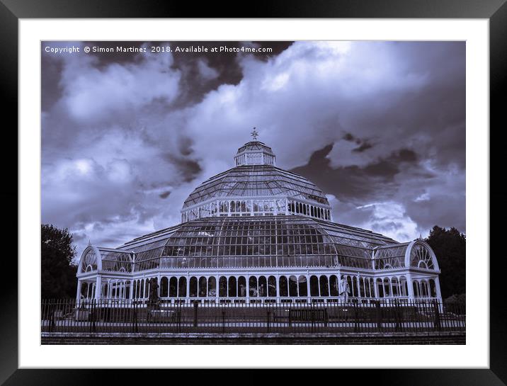 A Palm House Crescendo Framed Mounted Print by Simon Martinez