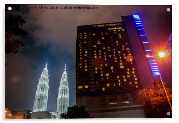 Petronas Towers, Kuala Lumpur Acrylic by Stuart C Clarke