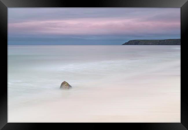 North Tolsta Beach & Seacliff Framed Print by Robert McCristall