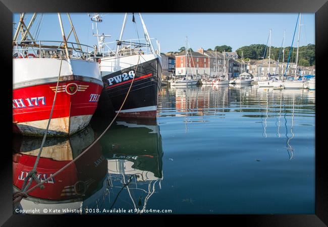 Fishing Boats and Yachts Framed Print by Kate Whiston