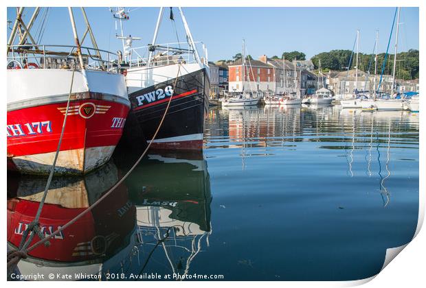 Fishing Boats and Yachts Print by Kate Whiston