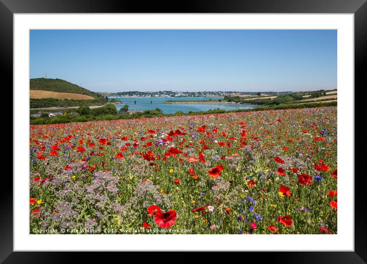 Wild Flower Meadow  Framed Mounted Print by Kate Whiston