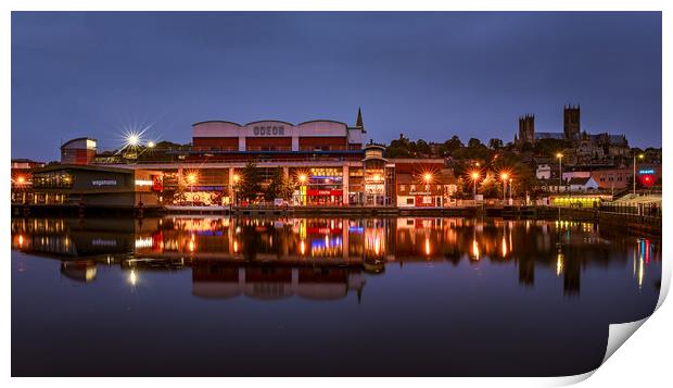 The Brayford Pool, Lincoln Print by Andrew Scott