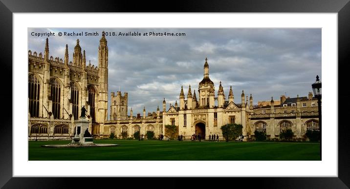 Kings College, Cambridge  Framed Mounted Print by Rachael Smith