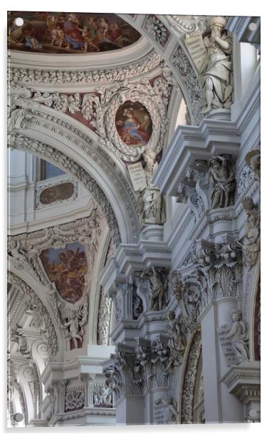  St. Stephen's Cathedral  Passau Germany Acrylic by Alan Humphreys