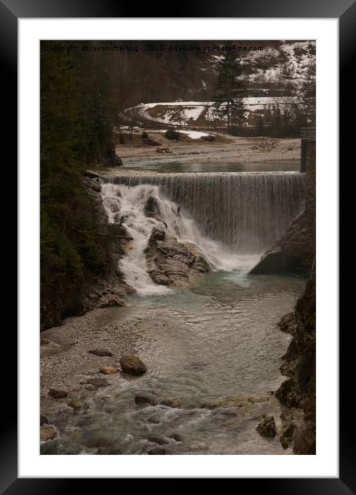 Sava Waterfall Framed Mounted Print by rawshutterbug 