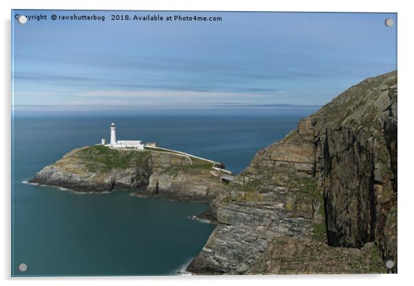 The South Stack Lighthouse Acrylic by rawshutterbug 