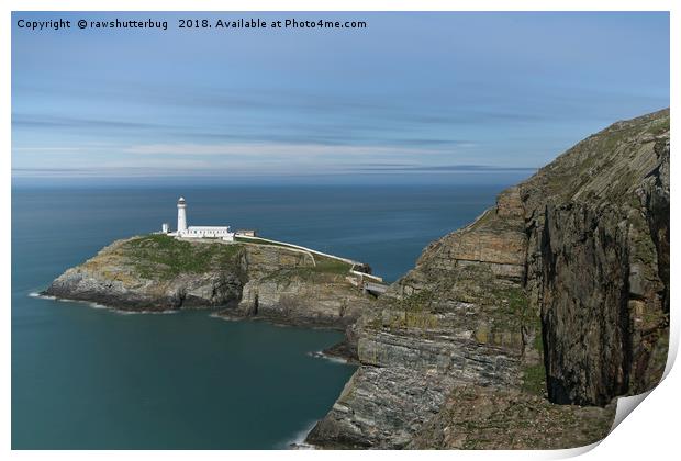 The South Stack Lighthouse Print by rawshutterbug 