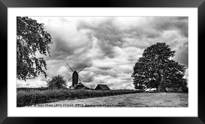 WINDMILL NEAR ROLVENDEN,KENT Framed Mounted Print by Tony Sharp LRPS CPAGB
