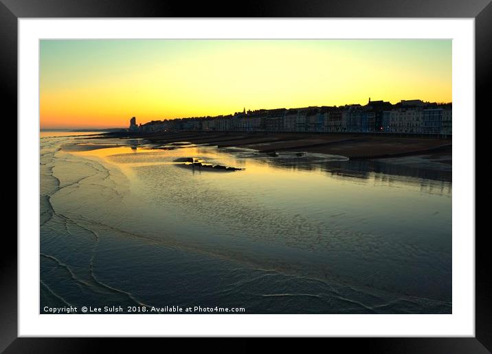 View from Hastings pier Framed Mounted Print by Lee Sulsh