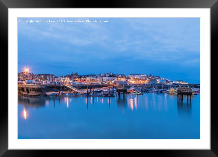 Twilight Ramsgate Royal Harbour Framed Mounted Print by Robin Lee