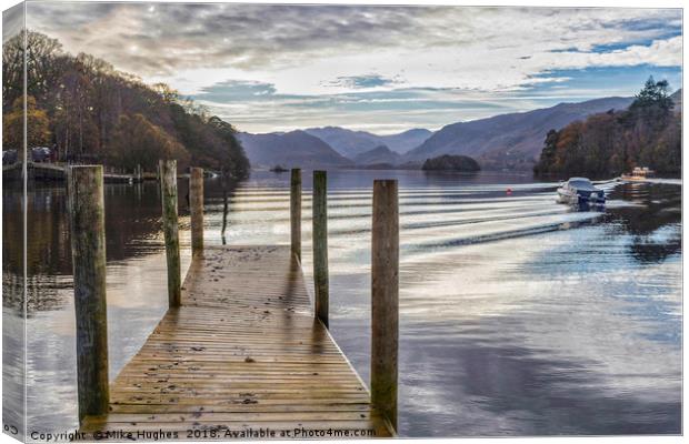 Derwent water Canvas Print by Mike Hughes