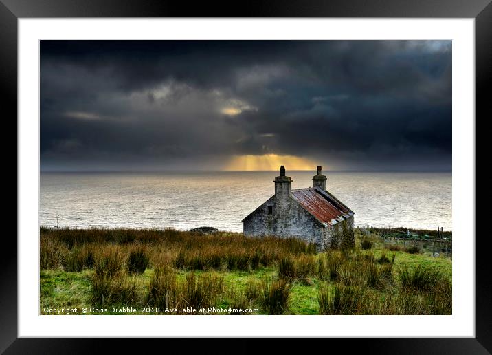 Croft at Melvaig                                   Framed Mounted Print by Chris Drabble