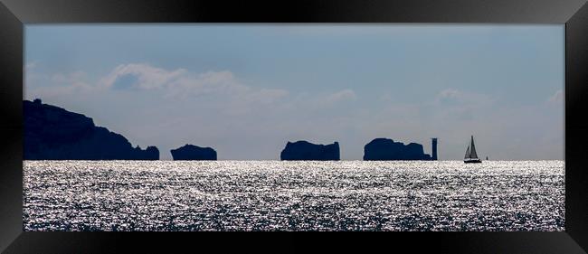 The Needles in silhouette Framed Print by tim miller