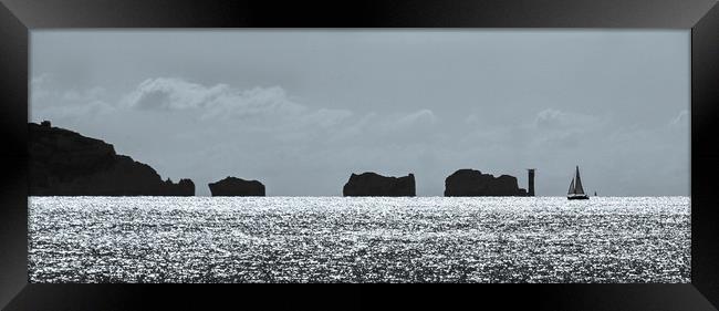 The Needles in silhouette 2 Framed Print by tim miller