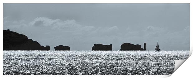 The Needles in silhouette 2 Print by tim miller