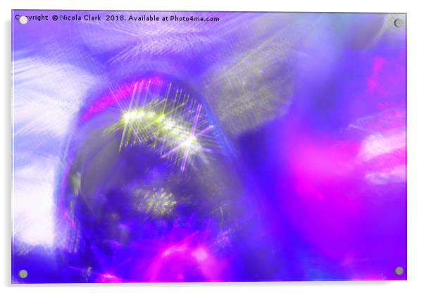 Neon Glow Acrylic by Nicola Clark