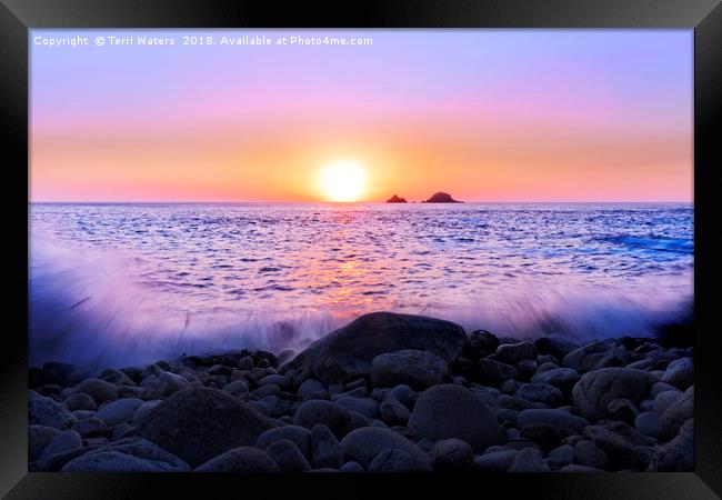 Sunset Tide Framed Print by Terri Waters