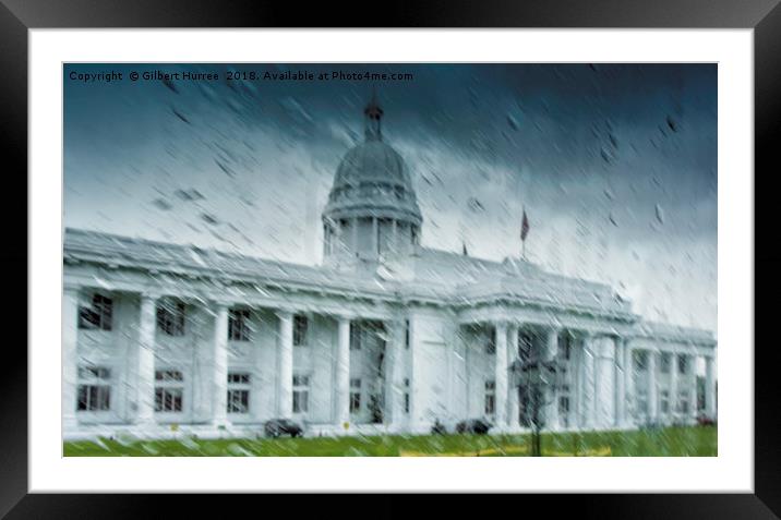 Embracing Sri Lanka's Monsoon Rains Framed Mounted Print by Gilbert Hurree