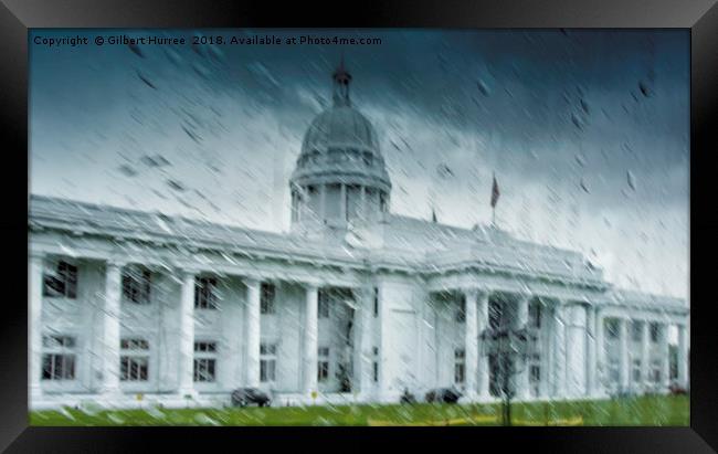 Embracing Sri Lanka's Monsoon Rains Framed Print by Gilbert Hurree