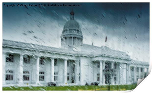 Embracing Sri Lanka's Monsoon Rains Print by Gilbert Hurree