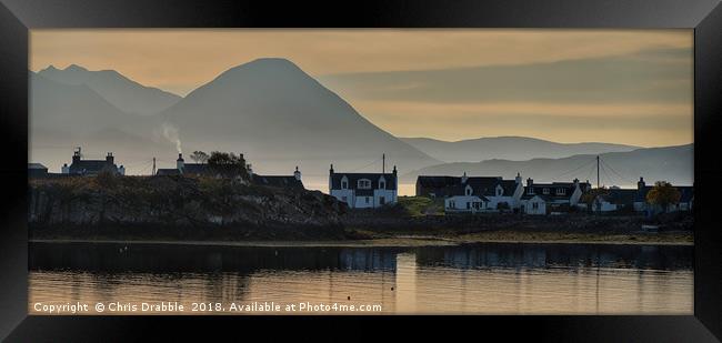 Camusterrach and the Cuillin, Applecross, Scotland Framed Print by Chris Drabble