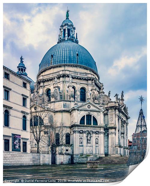 Santa Maria della Salute Exterior Facade Print by Daniel Ferreira-Leite