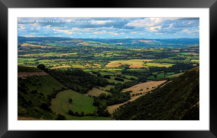 Brecons View Framed Mounted Print by Chris Thaxter
