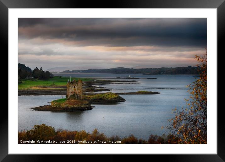Castle Stalker Scotland Framed Mounted Print by Angela Wallace
