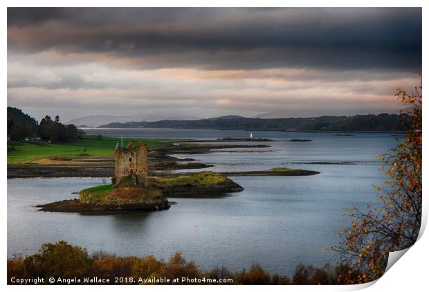 Castle Stalker Scotland Print by Angela Wallace