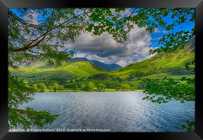 Lake district views Framed Print by Angela Wallace